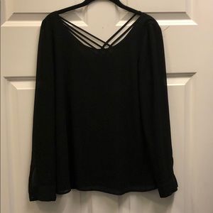 Naked zebra black blouse